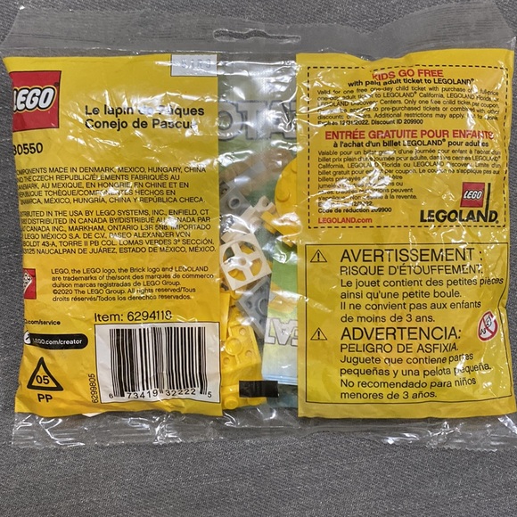 NEW IN BAG LEGO Creator Spring Easter Bunny Pack #30550 - Picture 3 of 3